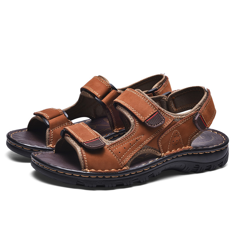 Men's Outdoor Genuine Leather Breathable Sandals