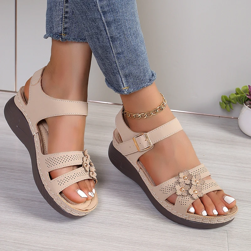 Womens Orthopedic Sandals Wedge Vintage Sandals