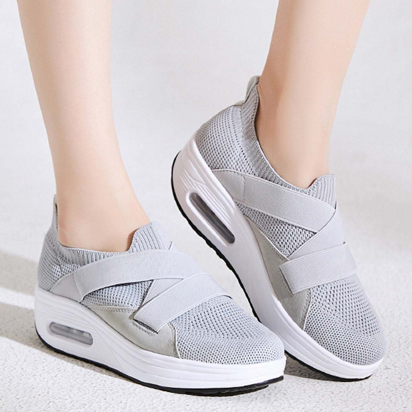 Casual Orthopedic Slip On Ladies Walking Shoes