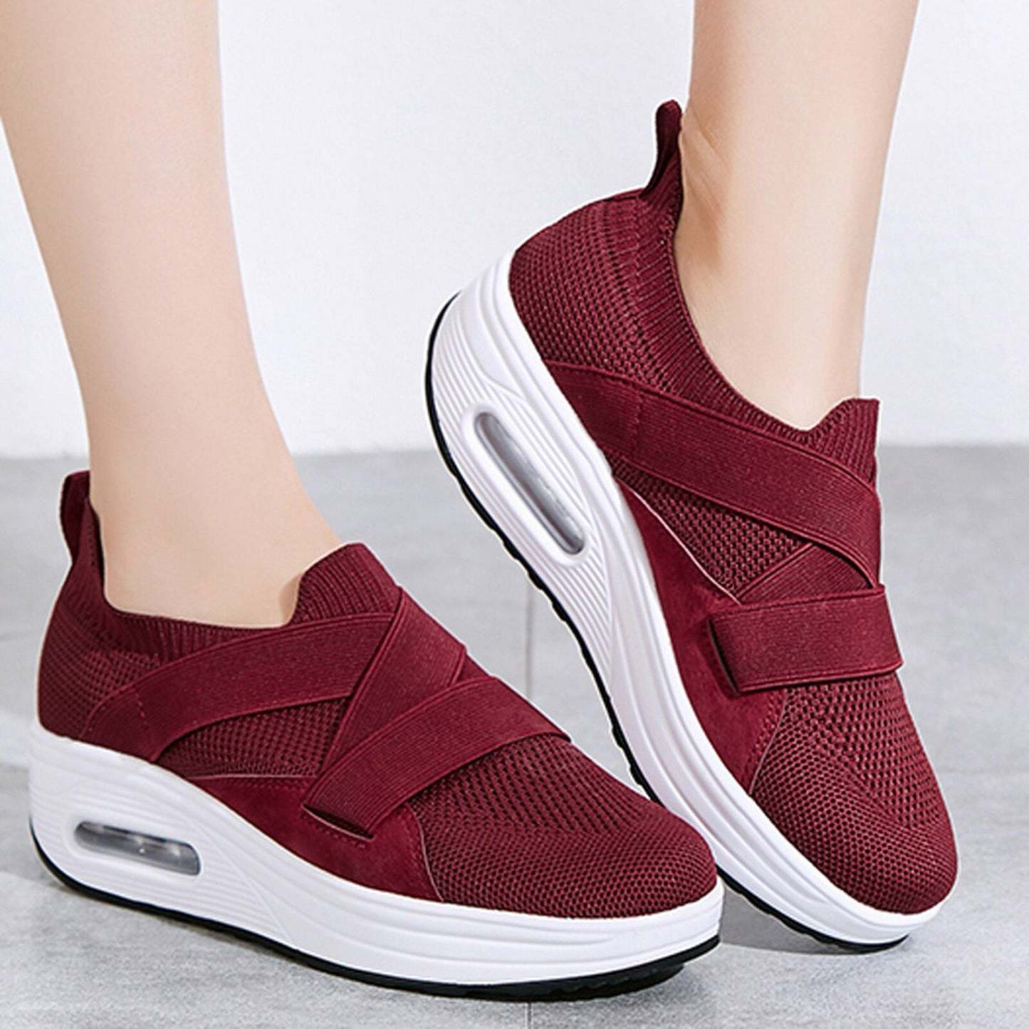 Casual Orthopedic Slip On Ladies Walking Shoes
