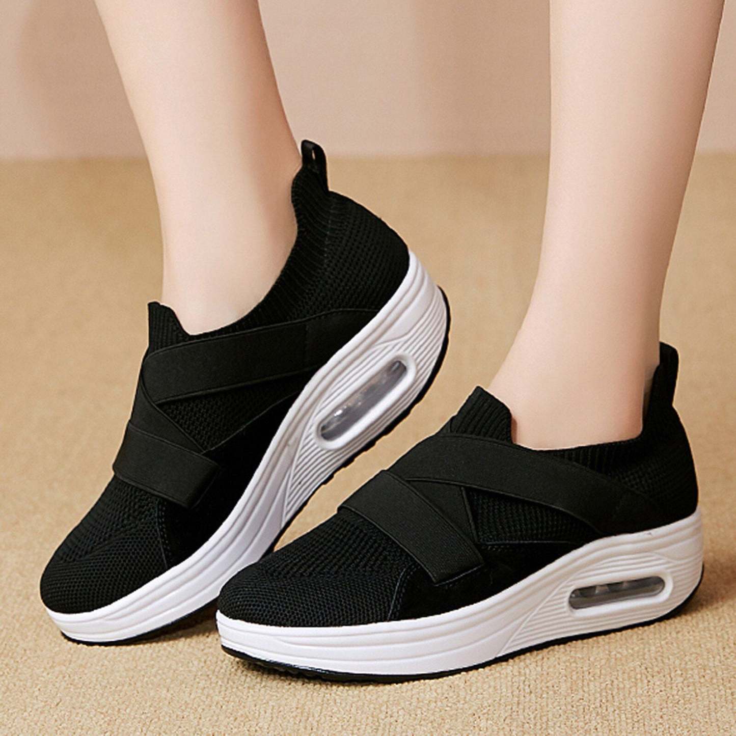 Casual Orthopedic Slip On Ladies Walking Shoes