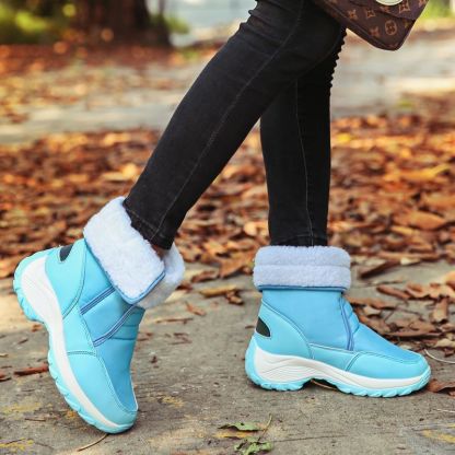 Women Fur Waterproof Orthopedic Snow Boots