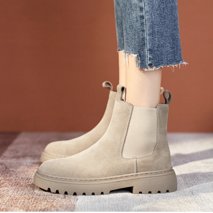 Women Orthopedic Ankle Boots Chunky Sole