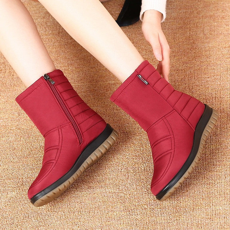 Women Orthopedic Boots Waterproof Fur Ankle Shoes