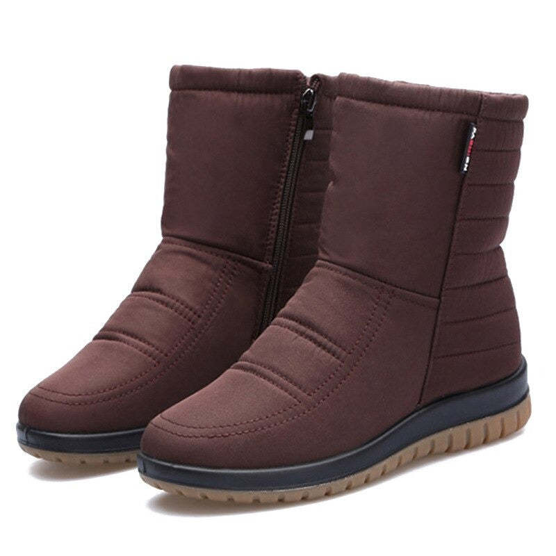 Women Orthopedic Boots Waterproof Fur Ankle Shoes