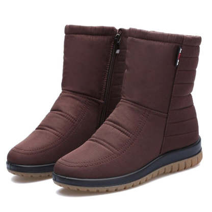 Women Orthopedic Boots Waterproof Fur Ankle Shoes