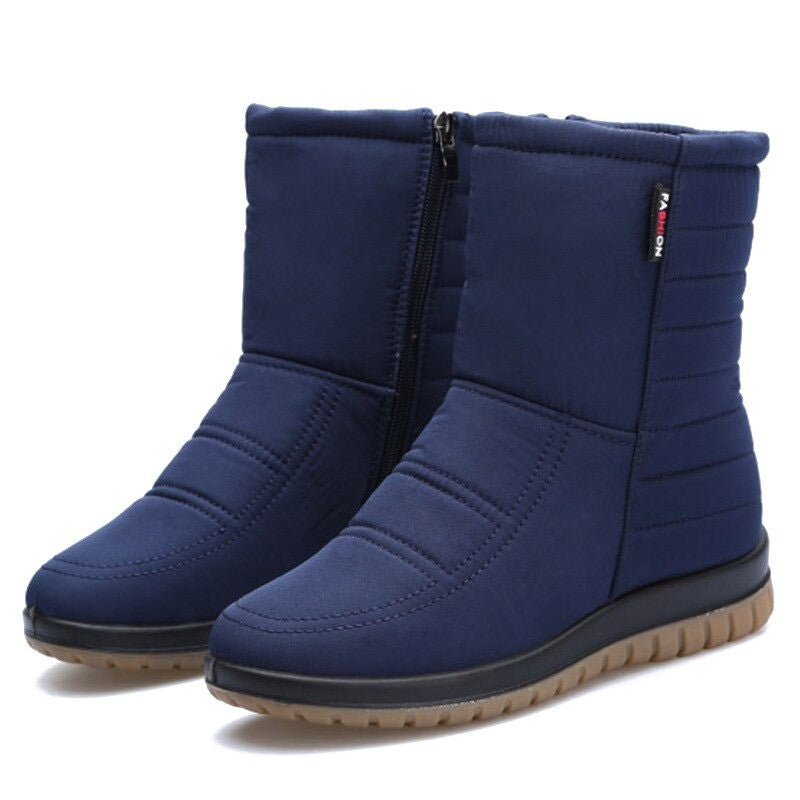 Women Orthopedic Boots Waterproof Fur Ankle Shoes