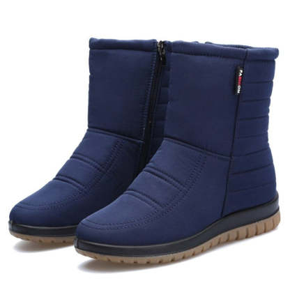 Women Orthopedic Boots Waterproof Fur Ankle Shoes