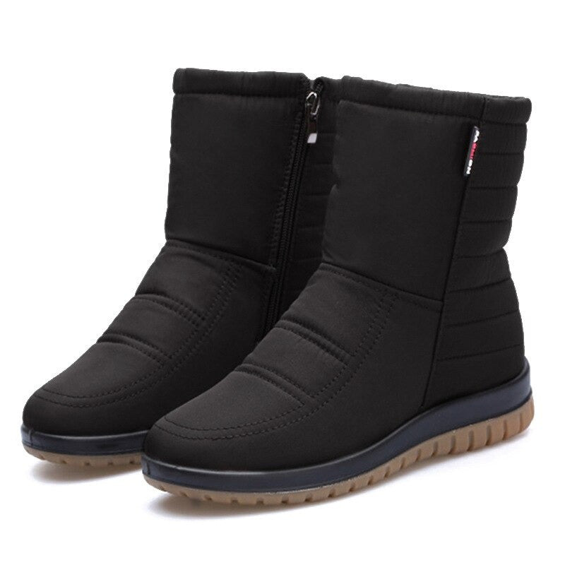 Women Orthopedic Boots Waterproof Fur Ankle Shoes
