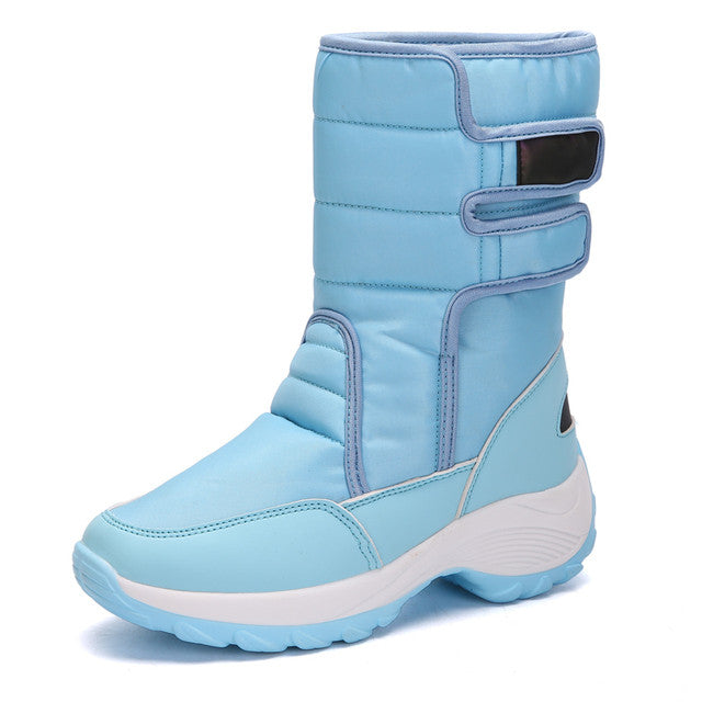 Women Fur Waterproof Orthopedic Snow Boots