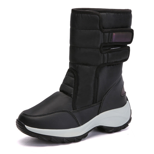 Women Fur Waterproof Orthopedic Snow Boots