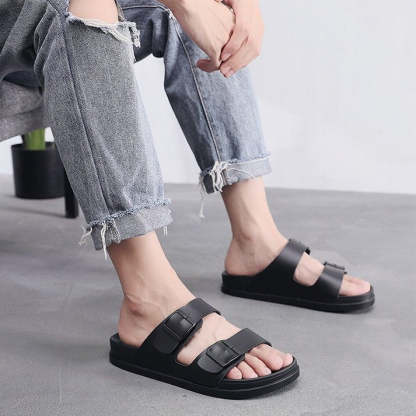 Men Waterproof Orthopedic Sandals Buckle Arch Support Beach Slides