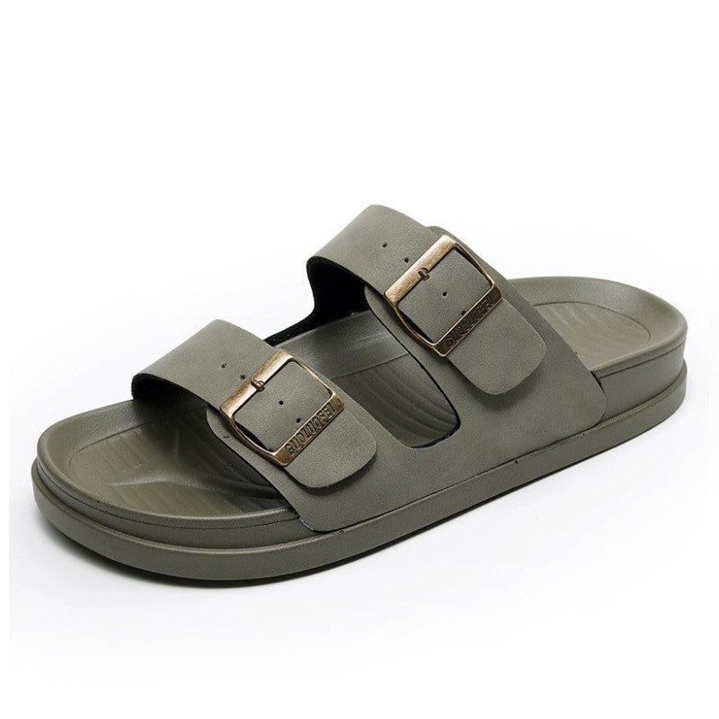 Men Waterproof Orthopedic Sandals Buckle Arch Support Beach Slides