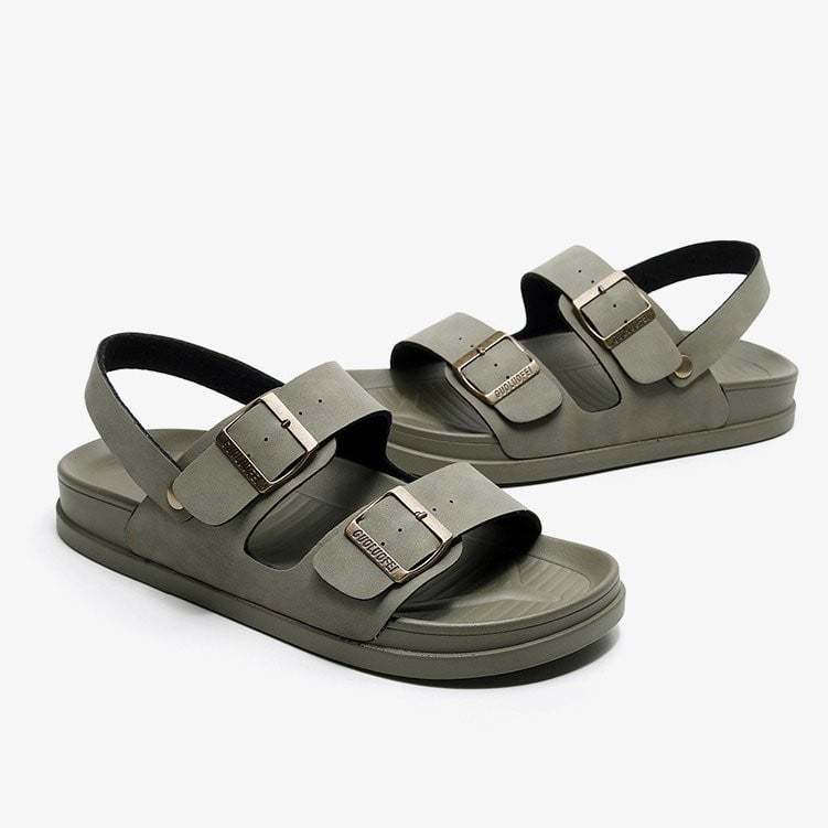 Men Waterproof Orthopedic Sandals Buckle Arch Support Beach Slides