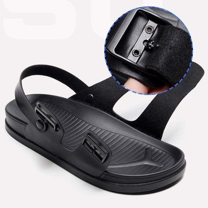 Men Waterproof Orthopedic Sandals Buckle Arch Support Beach Slides