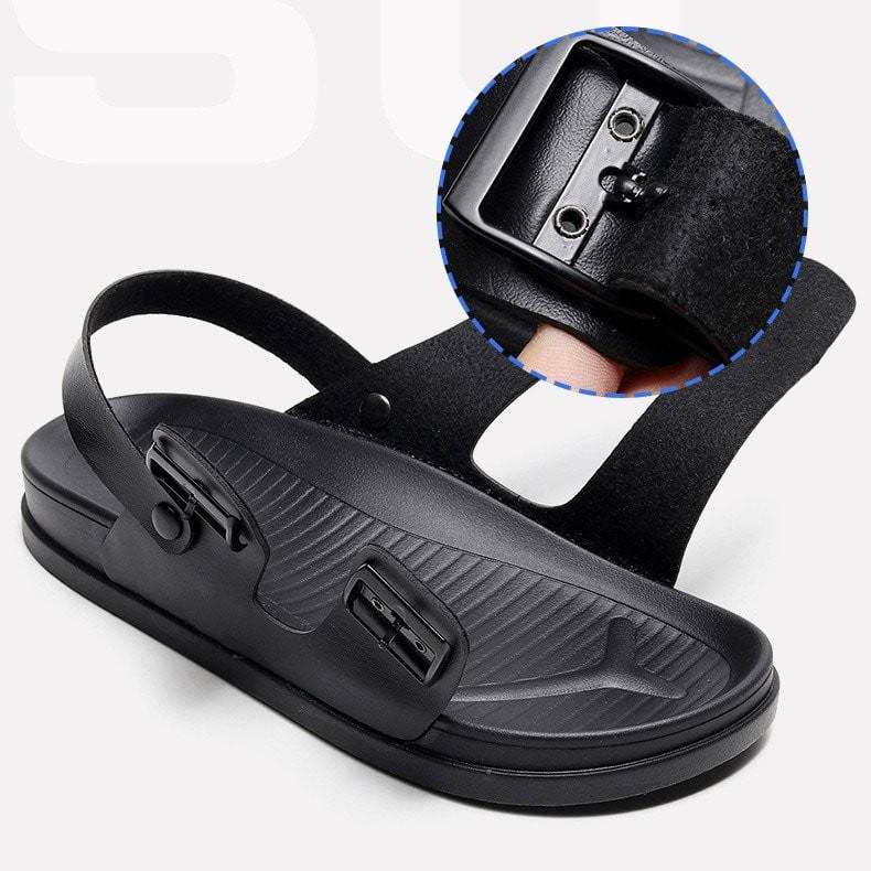 Men Waterproof Orthopedic Sandals Buckle Arch Support Beach Slides