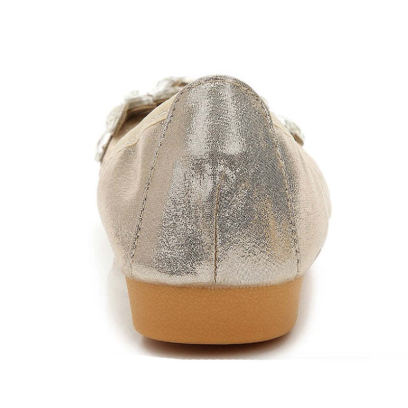 Casual Comfort Dressy Flats For Wedding Bling Sparkly Bridal Shoes