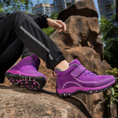 Women Orthopedic Boots  Comfortable Suede Leather Warm Hiking Boots