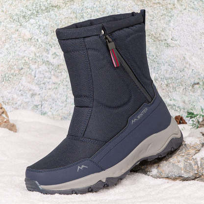 Winter Snow Boots Side Zip, Waterproof, Non-slip, Wear-resistant, Thick and Velvety Warm