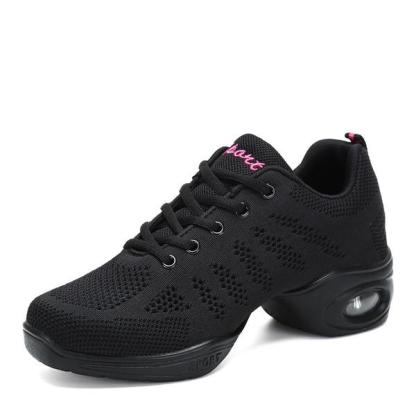 Women's Jazz Shoes Lace-up Dance Sneakers