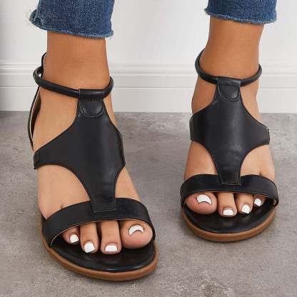 Ladies Wedge Open Toe Comfort Sandals