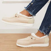 Women's Flat Slip-On Bootie Warm Lining Ankle Snow Boots
