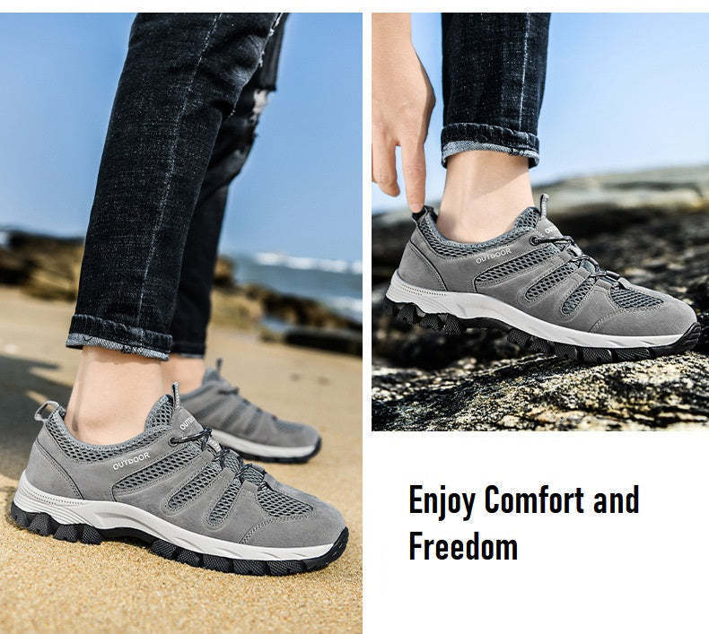 Men Arch Support & Breathable and Light & Non-Slip Shoes -Hiking Walking Shoes