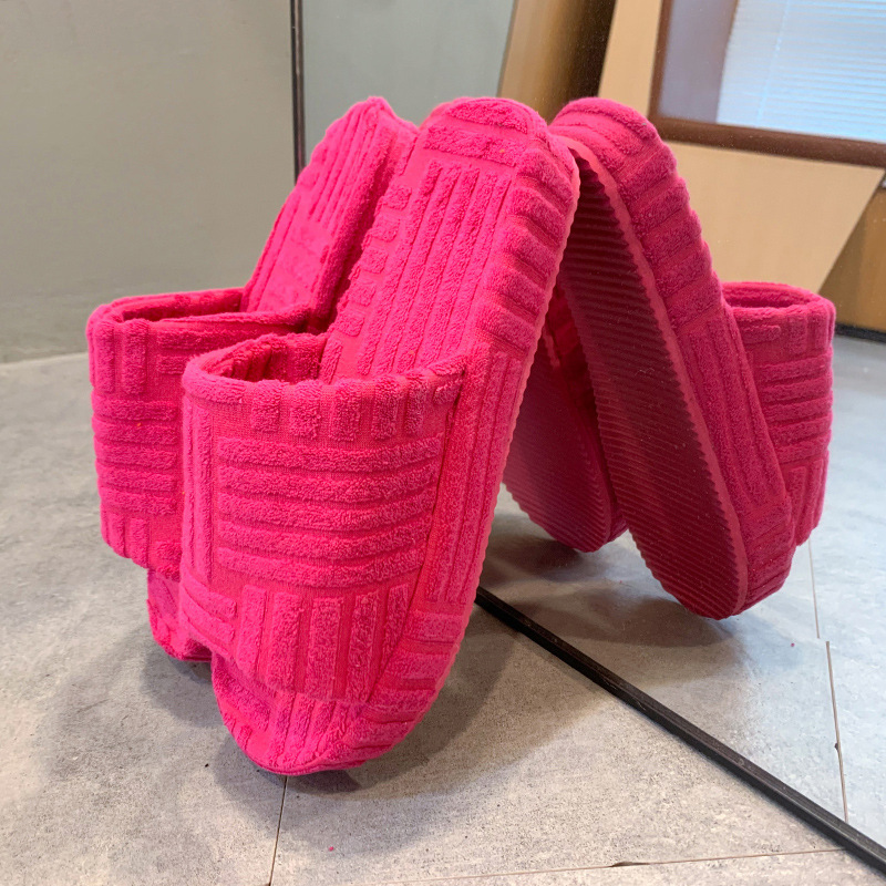 Women's Open Toe Comfortable Platform Slipper