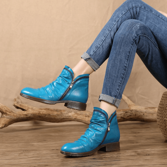 Cozy Colorful Ankle Winter Boots