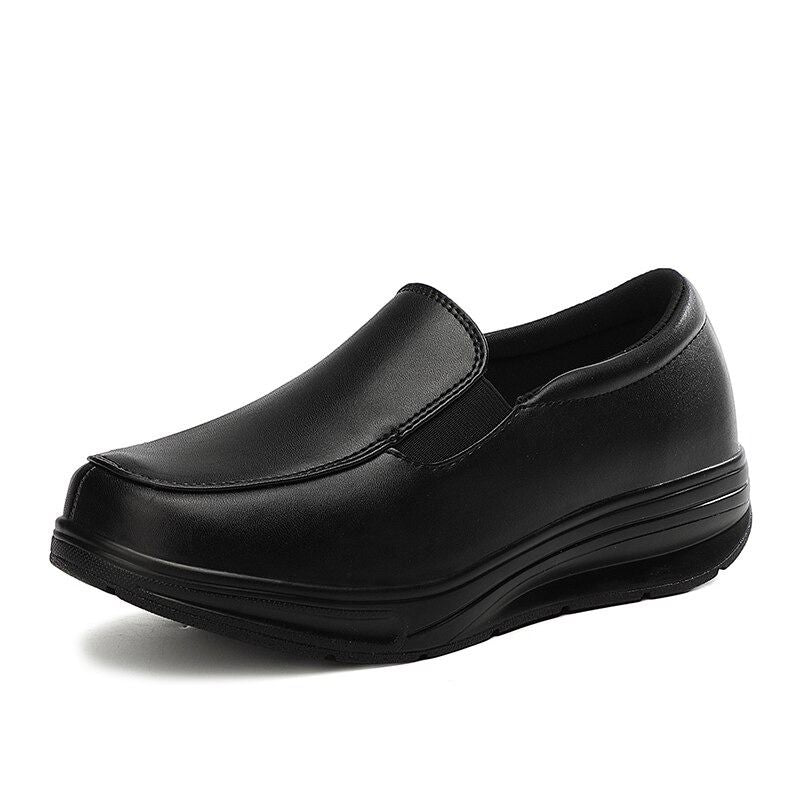 Leather Orthopedic Slip-ons For Women Comfortable Nurse Shoes