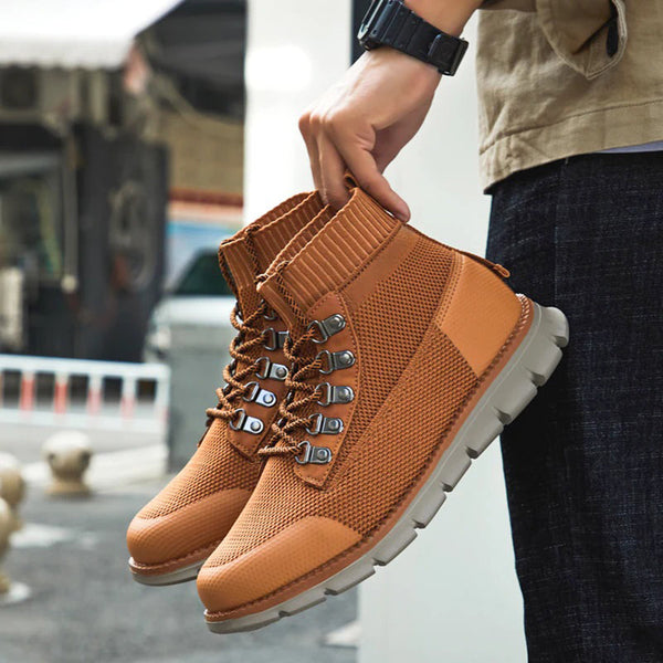 Men's Walking Punk Ankle Boots