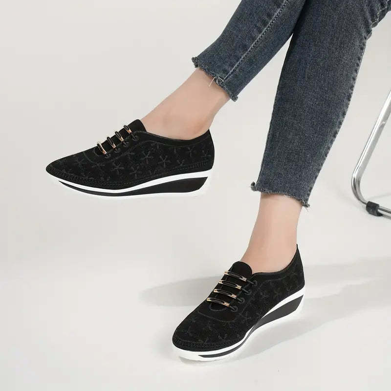 Casual Low Top Wedge Orthopedic Sneakers