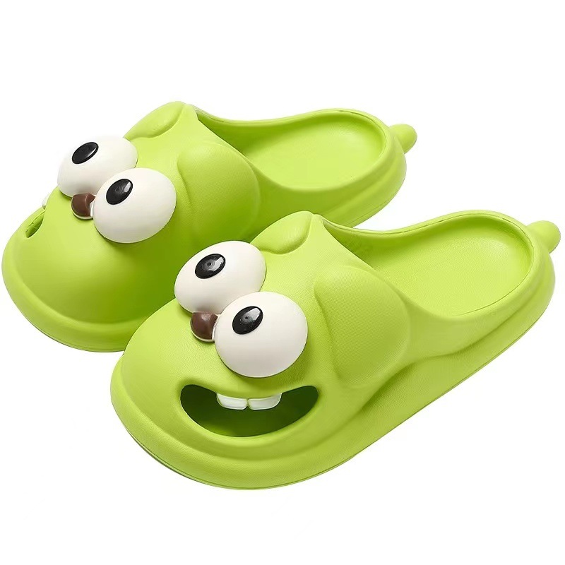Cute Funny Big Eye Dog Soulmate Slipper