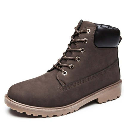 Men Winter Orthopedic Shoes Warm Army Ankle Boots