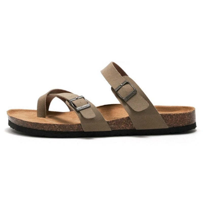 Women Orthopedic Sandal Arch Support Breathable Comfortable Cork FootBed Buckle Strap Anti-Skid Sandal