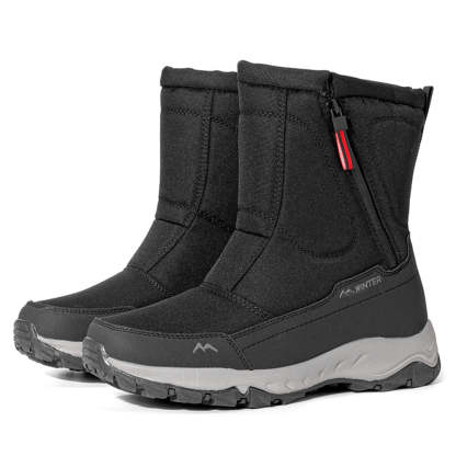 Winter Snow Boots Side Zip, Waterproof, Non-slip, Wear-resistant, Thick and Velvety Warm
