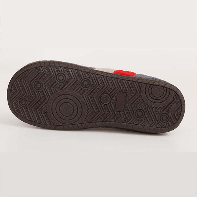 Men Short Plush Winter Slippers Comfy Casual Home Footwear