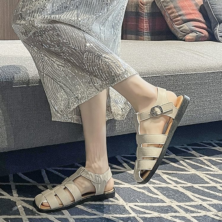 Fashionable And Casual Headband With Flat Bottomed Sandals