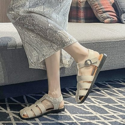 Fashionable And Casual Headband With Flat Bottomed Sandals