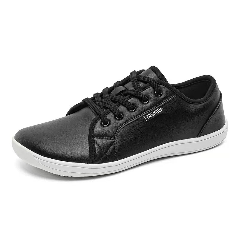 Zero Drop Leather Shoes Barefoot Sneakers