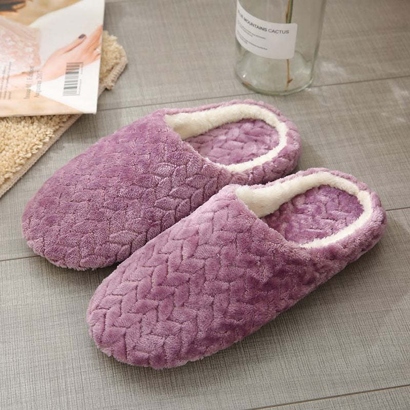 Men Anti-slip Warm Soft Winter Home Slippers