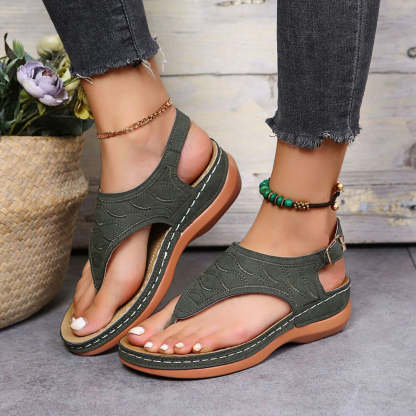 Women's Low-Wedge Orthopedic Sandals