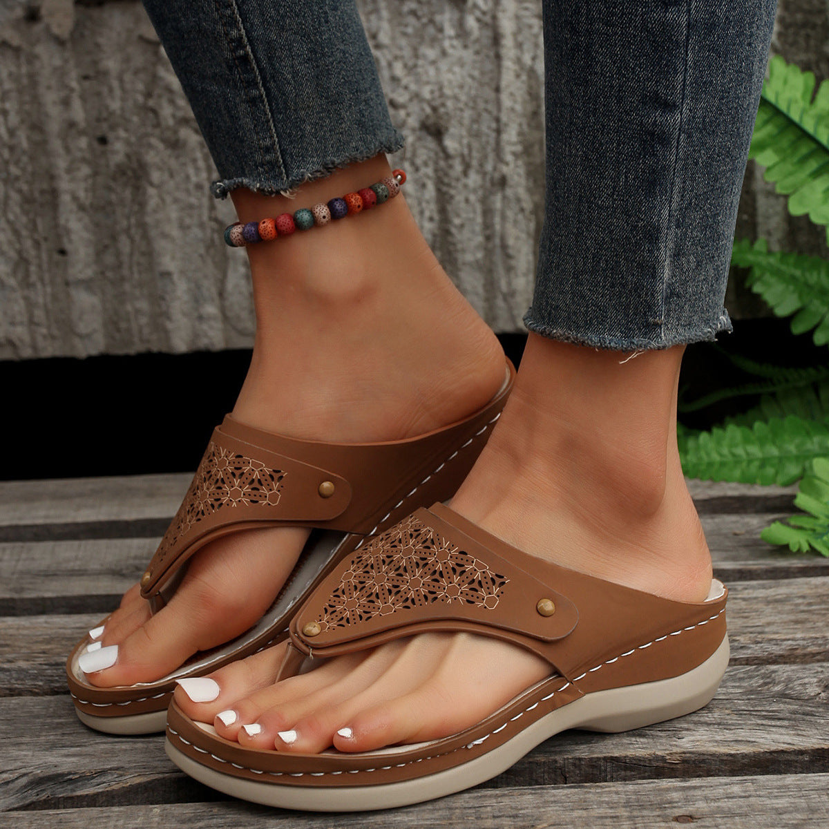 Orthopedic Summer Flip-Flops for Outdoors