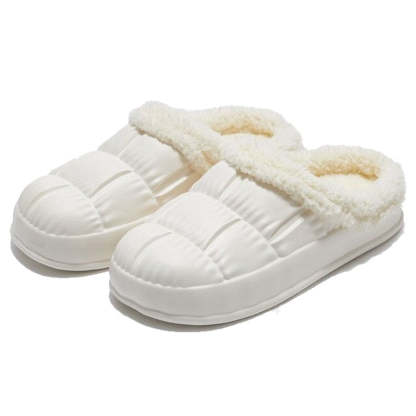 Cozy Plush Slippers For Women Nonslip Indoor Slides