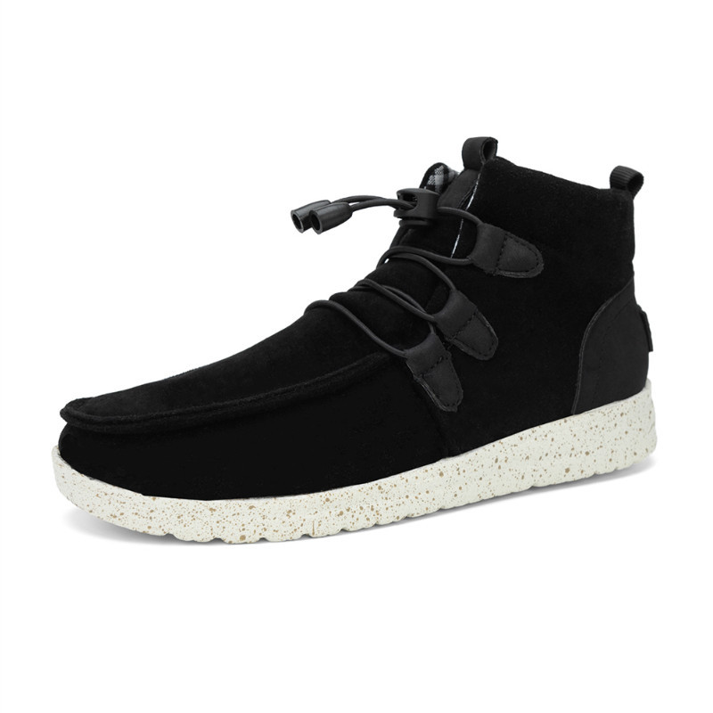 Women Warm Flat Ankle Boots Casual High Top Walking Shoes