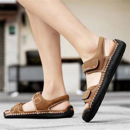 Men's Travel Anti Slip Soft Sole Velcro Beach Sandals