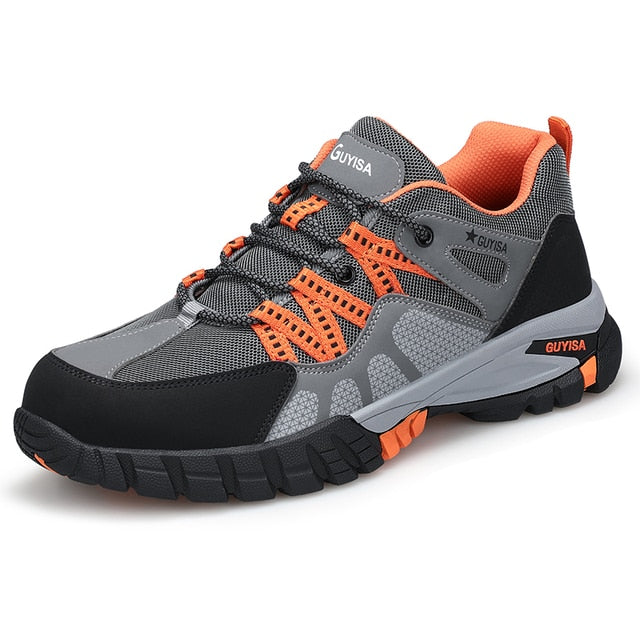 Orthopedic Shoes Men Steel Toe Lace Puncture-Proof Work