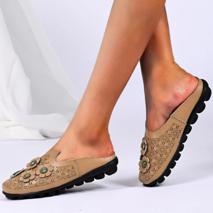 Embrace Chic Comfort with Low-Cut Hollow Flower Women's Single Shoes