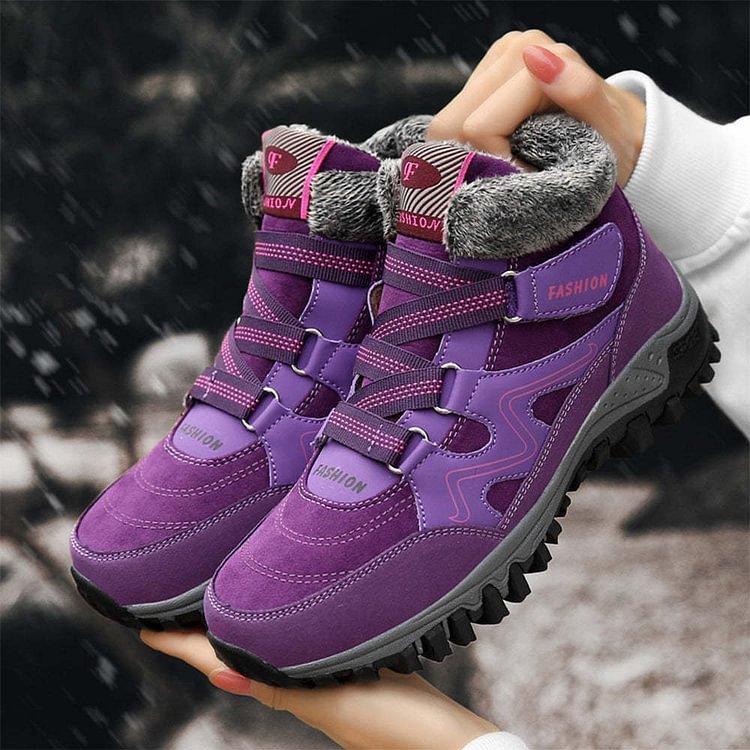Orthopedic Shoes Men Anti-collision Velcro Hiking Ankle Sneakers Suede Outdoor