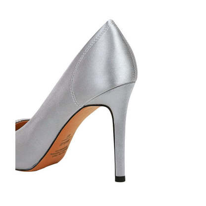 Retro Stiletto-heeled Satin Shallow Pointed Shoes